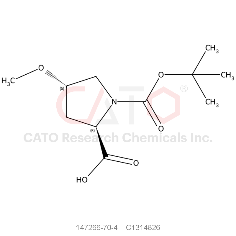 CAS No.:147266-70-4,(2R,4S)-1-[(tert-butoxy)carbonyl]-4-methoxypyrrolidine-2-carboxylic acid