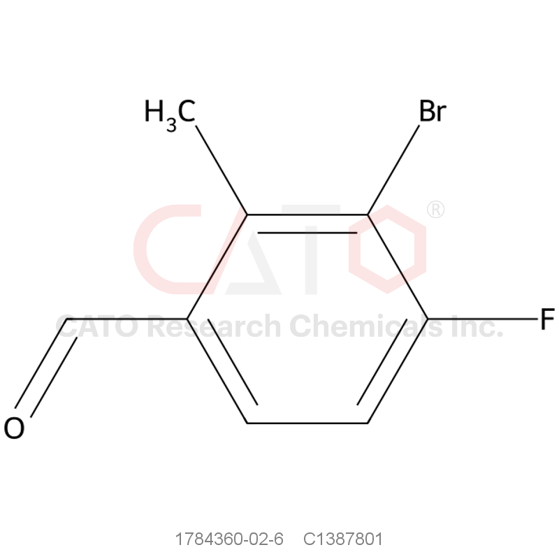 CAS No.:1784360-02-6,3-Bromo-4-fluoro-2-methylbenzaldehyde