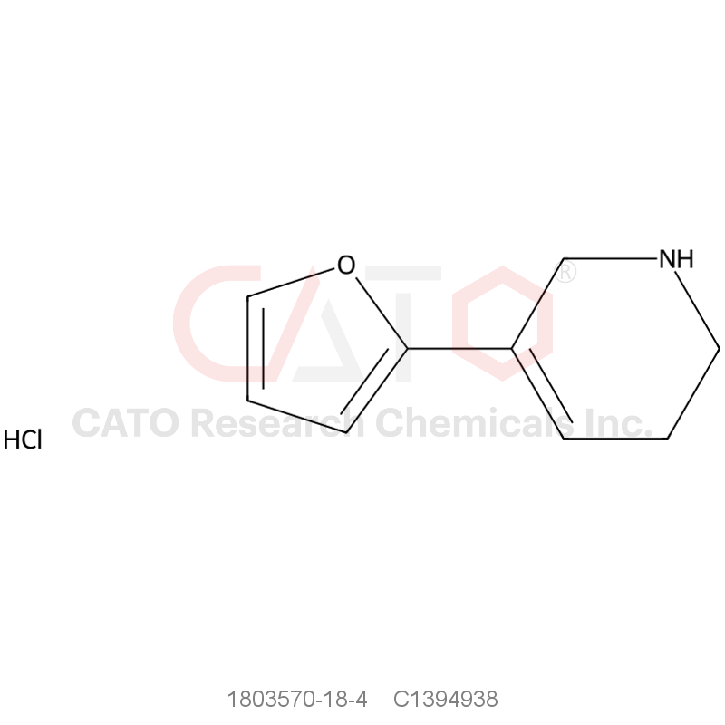 CAS No.:1803570-18-4,5-(furan-2-yl)-1,2,3,6-tetrahydropyridine hydrochloride