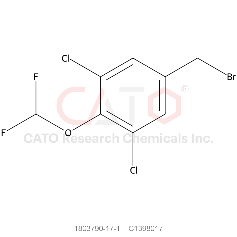 CAS No.:1803790-17-1,3,5-Dichloro-4-(difluoromethoxy)benzyl bromide