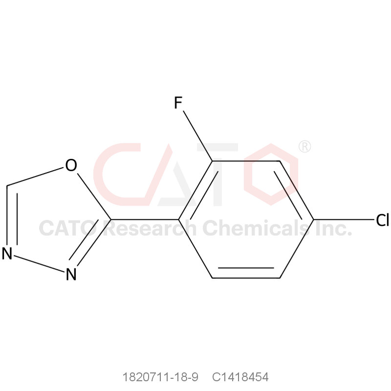 CAS No.:1820711-18-9,2-(4-Chloro-2-fluorophenyl)-1,3,4-oxadiazole