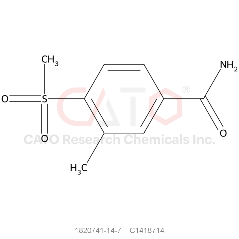 CAS No.:1820741-14-7,3-Methyl-4-(methylsulfonyl)benzamide