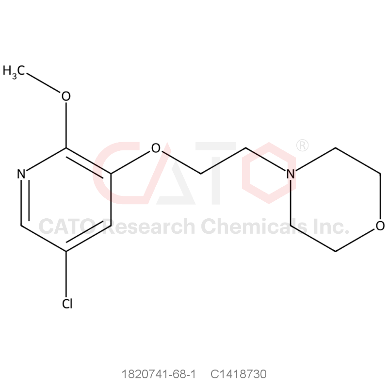 CAS No.:1820741-68-1,4-(2-((5-Chloro-2-methoxypyridin-3-yl)oxy)ethyl)morpholine