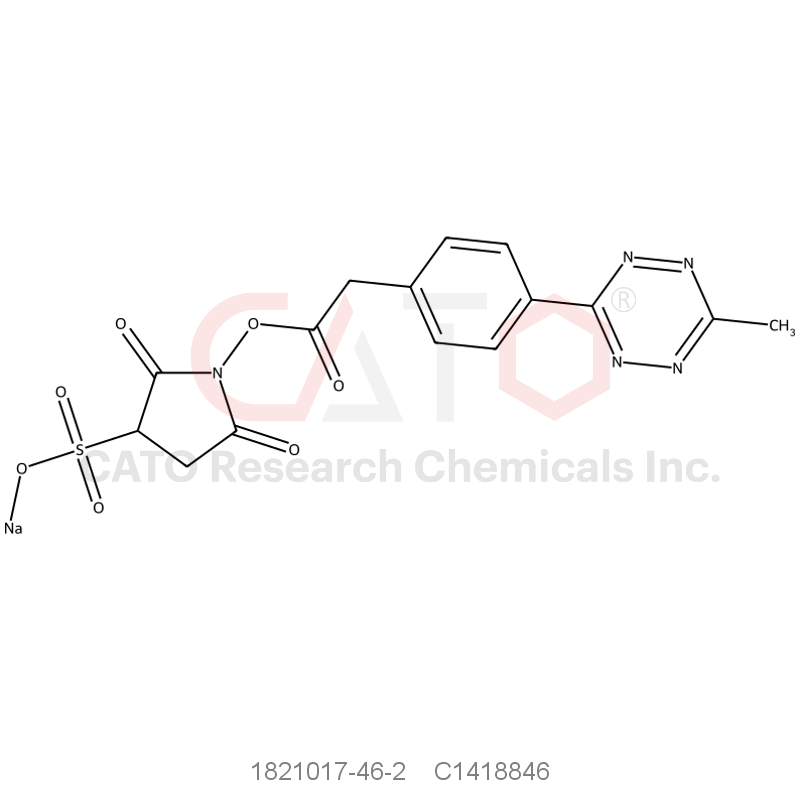 CAS No.:1821017-46-2,Methyltetrazine-Sulfo-NHS ester (sodium)