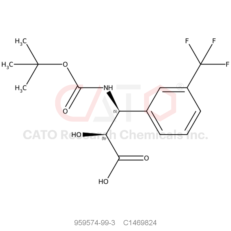 CAS No.:959574-99-3,(2S,3S)-3-((tert-Butoxycarbonyl)amino)-2-hydroxy-3-(3-(trifluoromethyl)phenyl)propanoic acid