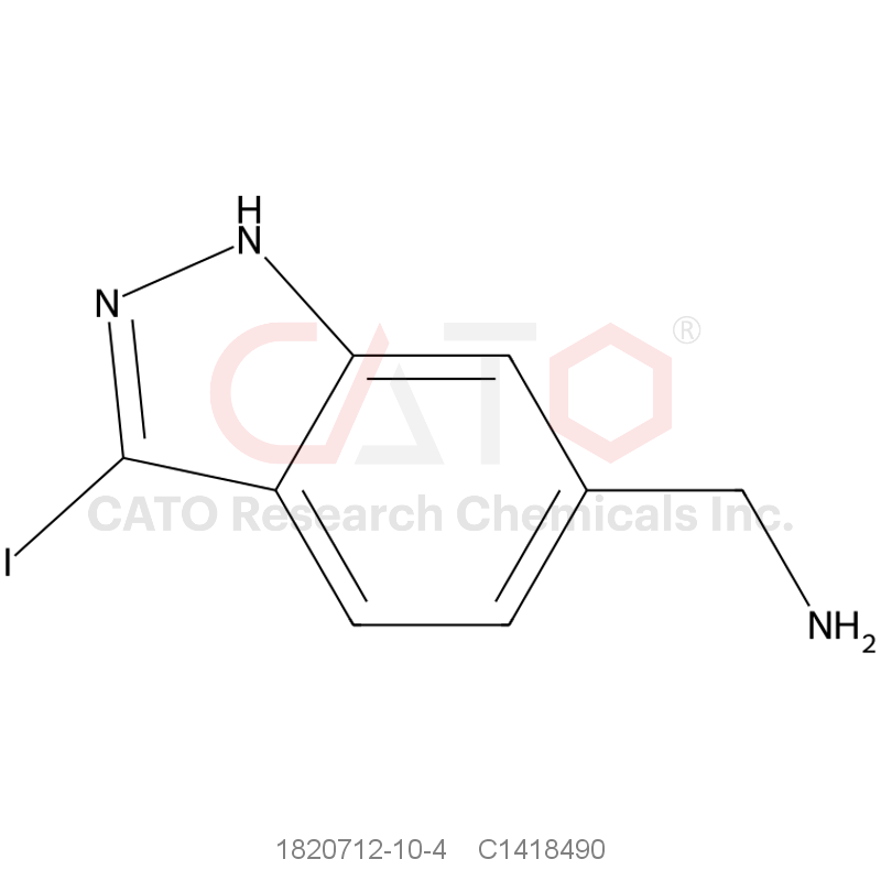 CAS No.:1820712-10-4,(3-Iodo-1H-indazol-6-yl)methanamine