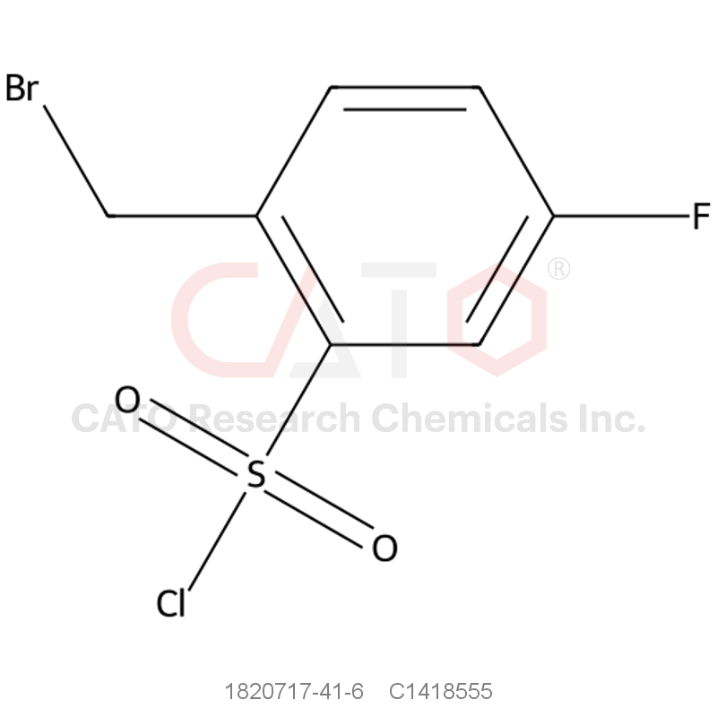 CAS No.:1820717-41-6,2-(Bromomethyl)-5-fluorobenzenesulfonyl chloride