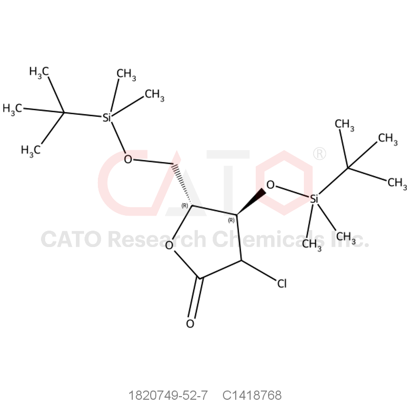 CAS No.:1820749-52-7,(4R,5R)-4-[(tert-Butyldimethylsilyl)oxy]-5-{[(tert-butyldimethylsilyl)oxy]methyl}-3-chlorooxolan-2-one