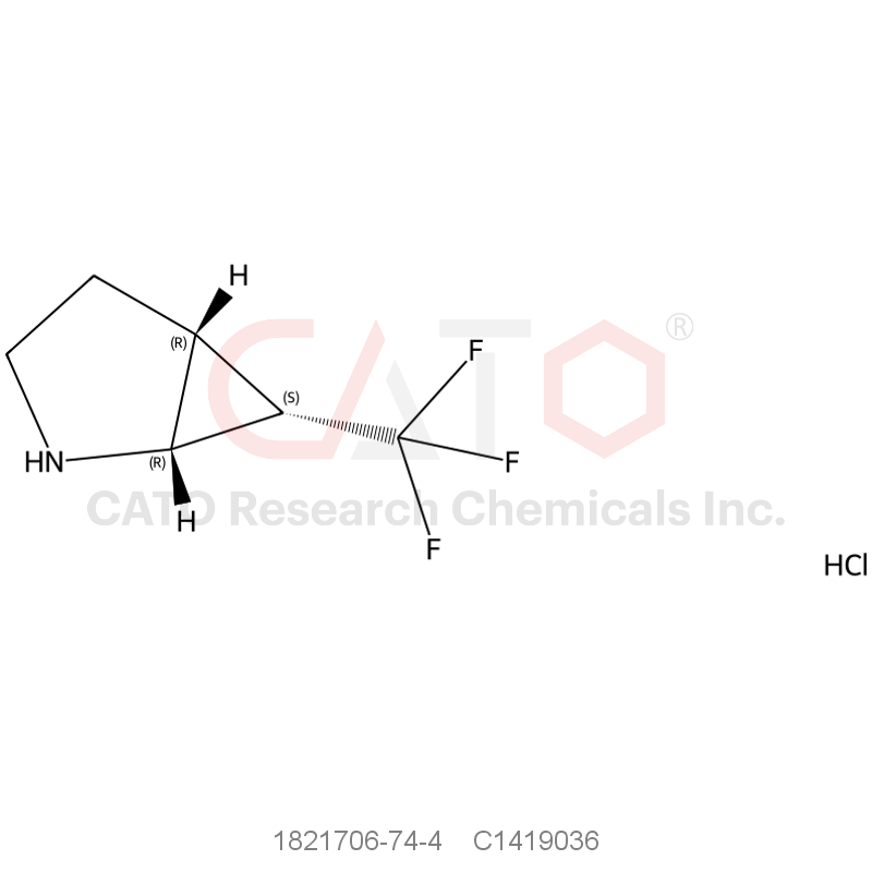 CAS No.:1821706-74-4,(1r,5r,6s)-6-(Trifluoromethyl)-2-azabicyclo[3.1.0]hexane hydrochloride