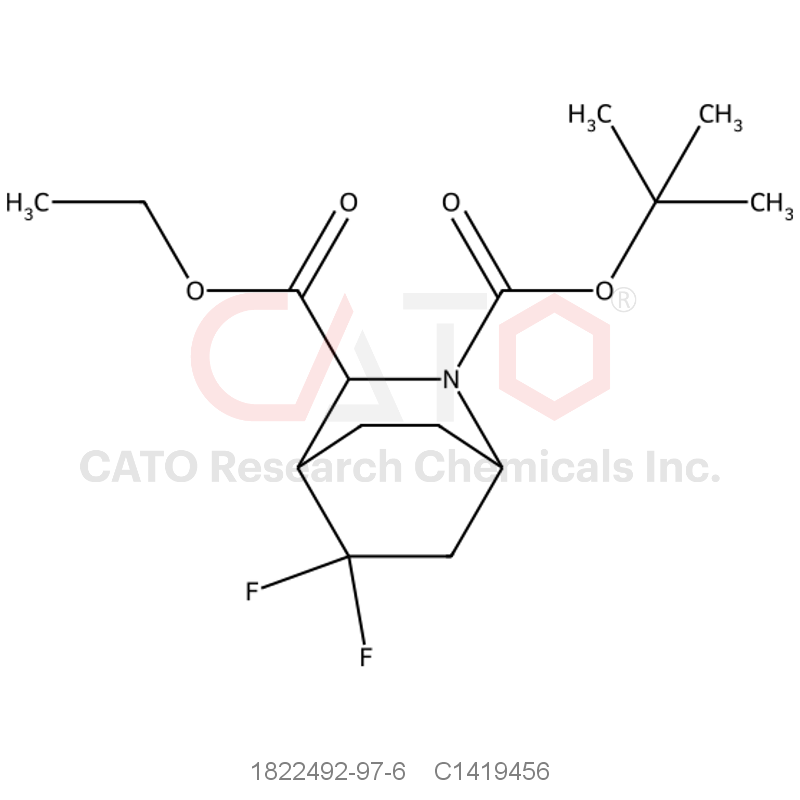 CAS No.:1822492-97-6,2-(Tert-butyl) 3-ethyl 5,5-difluoro-2-azabicyclo[2.2.2]Octane-2,3-dicarboxylate