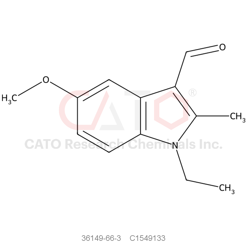 CAS No.:36149-66-3,1-Ethyl-5-methoxy-2-methyl-1H-indole-3-carbaldehyde