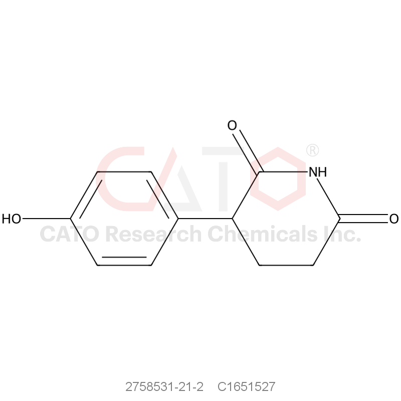 CAS No.:2758531-21-2,3-(4-Hydroxyphenyl)piperidine-2,6-dione