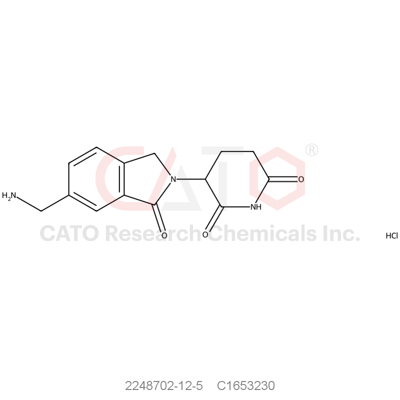CAS No.:2248702-12-5,3-(6-(Aminomethyl)-1-oxoisoindolin-2-yl)piperidine-2,6-dione hydrochloride