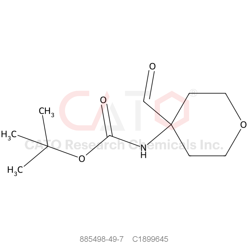 CAS No.:885498-49-7,tert-Butyl (4-formyltetrahydro-2H-pyran-4-yl)carbamate