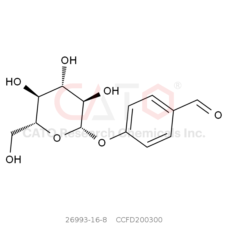 CAS No.:26993-16-8,对羟基苯甲醛葡萄糖苷