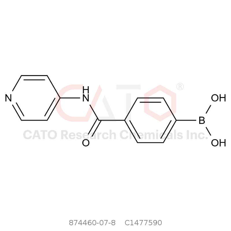 CAS No.:874460-07-8,(4-(Pyridin-4-ylcarbamoyl)phenyl)boronic acid