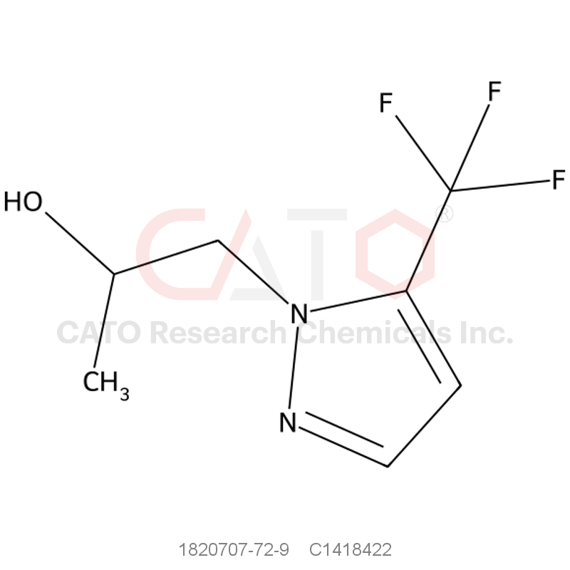 CAS No.:1820707-72-9,1-[5-(Trifluoromethyl)pyrazol-1-yl]propan-2-ol
