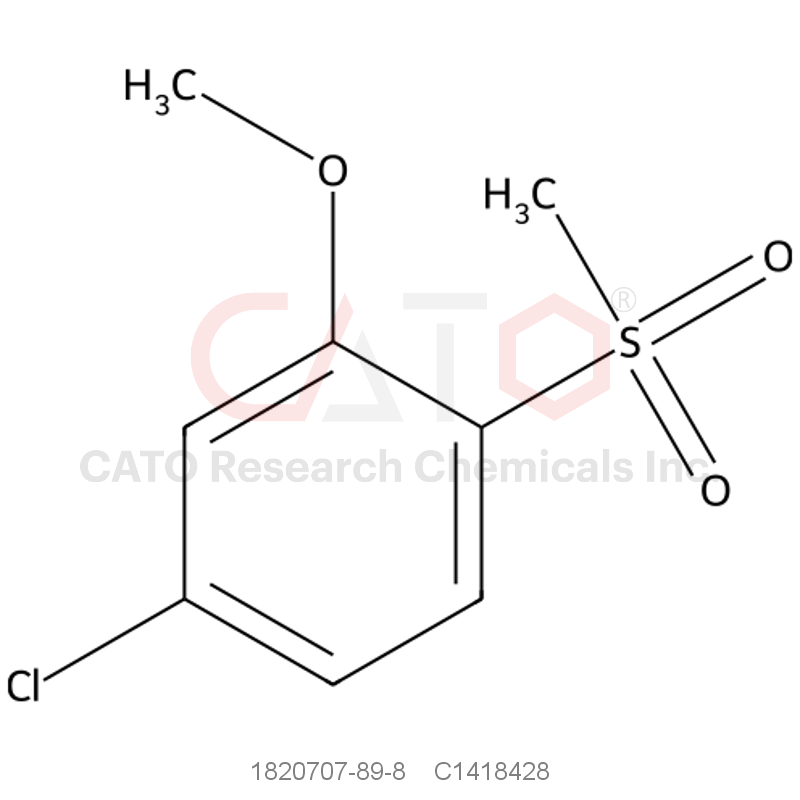 CAS No.:1820707-89-8,4-Chloro-2-methoxy-1-(methylsulfonyl)benzene