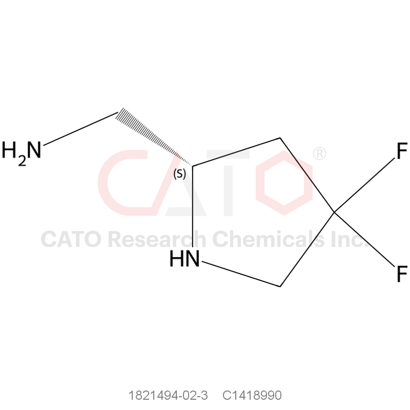 CAS No.:1821494-02-3,(S)-(4,4-Difluoropyrrolidin-2-yl)methanamine