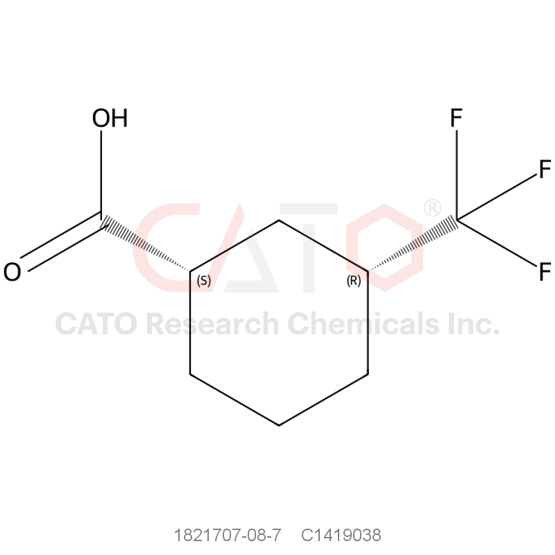 CAS No.:1821707-08-7,(1S,3R)-3-(trifluoromethyl)cyclohexane-1-carboxylic acid