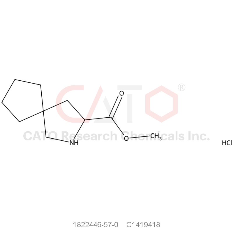 CAS No.:1822446-57-0,Methyl 2-azaspiro[4.4]nonane-3-carboxylate hydrochloride