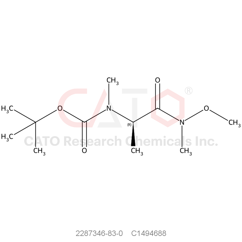 CAS No.:2287346-83-0,(R)-tert-Butyl (1-(methoxy(methyl)amino)-1-oxopropan-2-yl)(methyl)carbamate