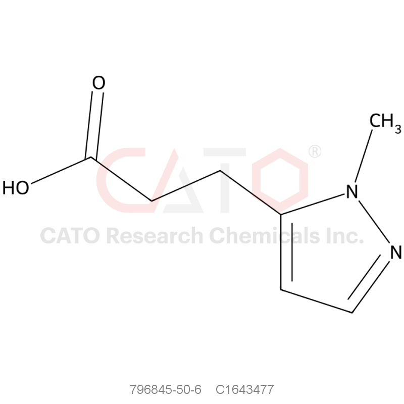 CAS No.:796845-50-6,3-(1-Methyl-1H-pyrazol-5-yl)propanoic acid