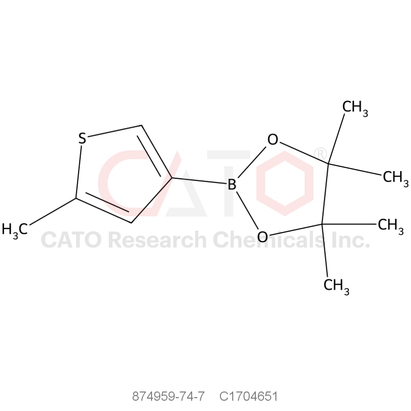 CAS No.:874959-74-7,4,4,5,5-Tetramethyl-2-(5-methylthiophen-3-yl)-1,3,2-dioxaborolane