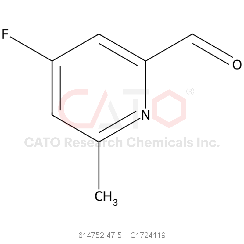 CAS No.:614752-47-5,4-氟-6-甲基-2-吡啶甲醛
