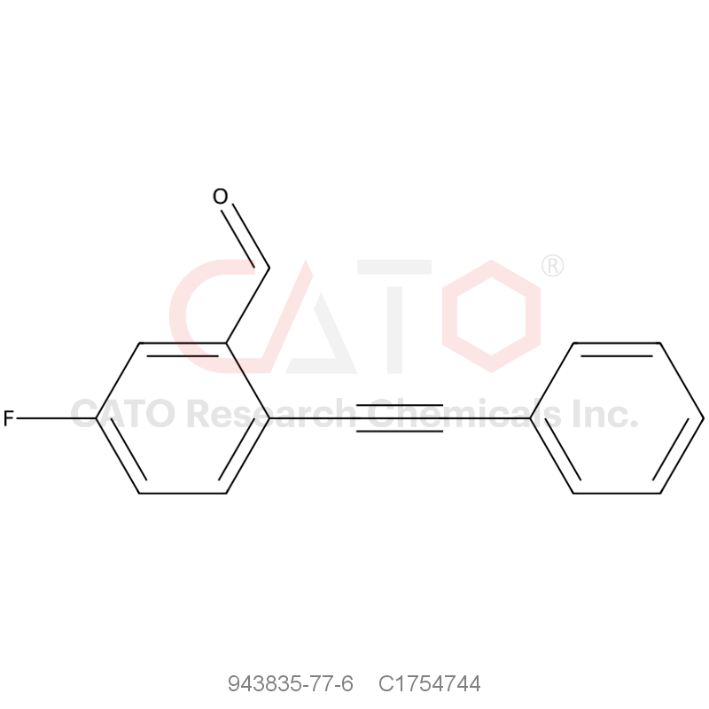 CAS No.:943835-77-6,5-Fluoro-2-(phenylethynyl)benzaldehyde