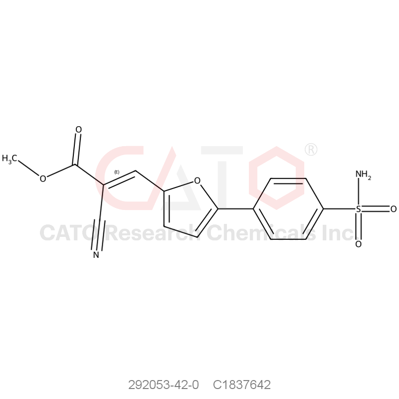 CAS No.:292053-42-0,Methyl 2-cyano-3-(5-(4-sulfamoylphenyl)furan-2-yl)acrylate