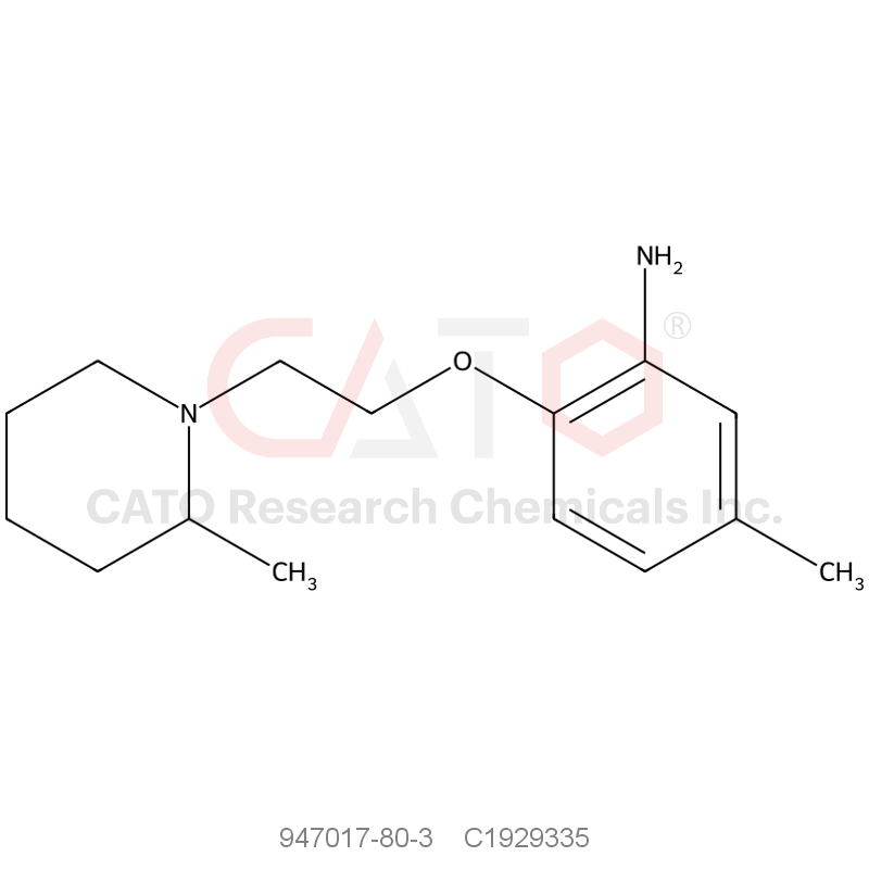 CAS No.:947017-80-3,4164AF
5-Methyl-2-[2-(2-methyl-piperidin-1-yl)-ethoxy]-phenylamine
947017-80-3
C15H24N2O