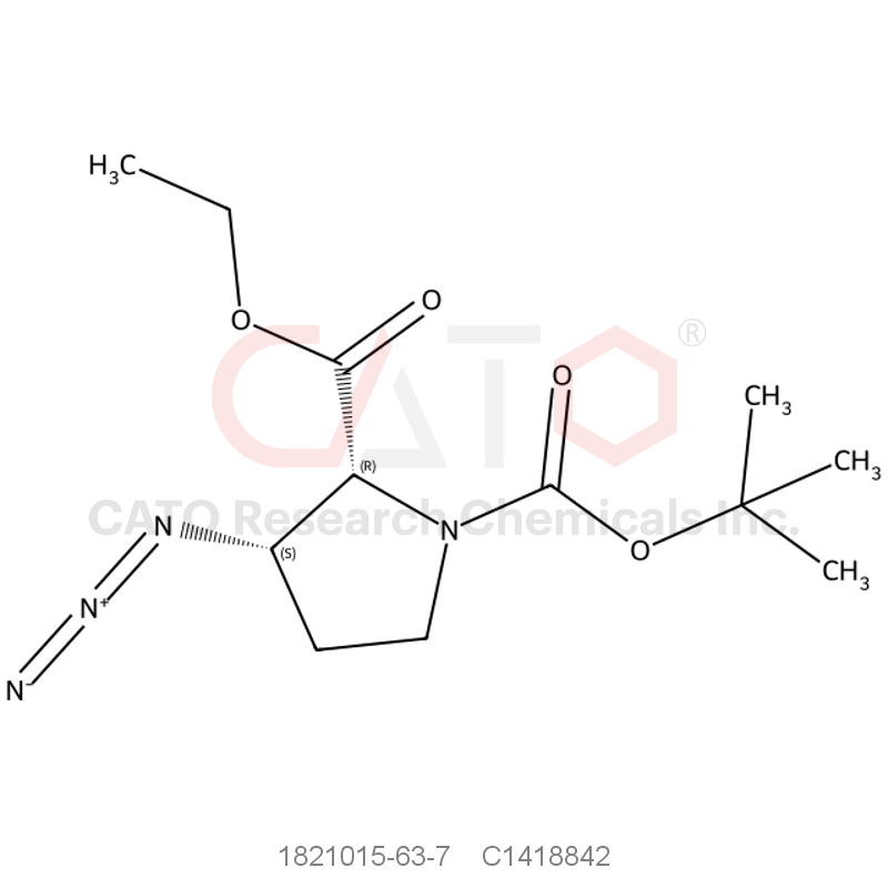CAS No.:1821015-63-7,O1-tert-butyl O2-ethyl (2R,3S)-3-azidopyrrolidine-1,2-dicarboxylate