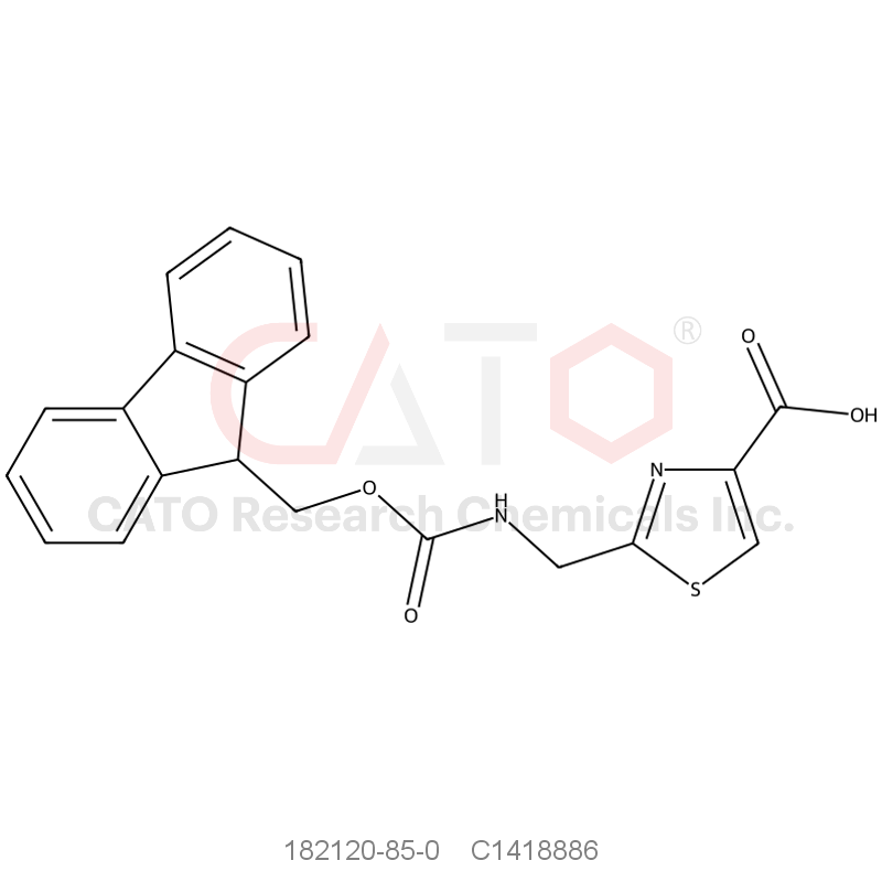CAS No.:182120-85-0,2-[({[(9h-fluoren-9-yl)methoxy]carbonyl}amino)methyl]-1,3-thiazole-4-carboxylic acid