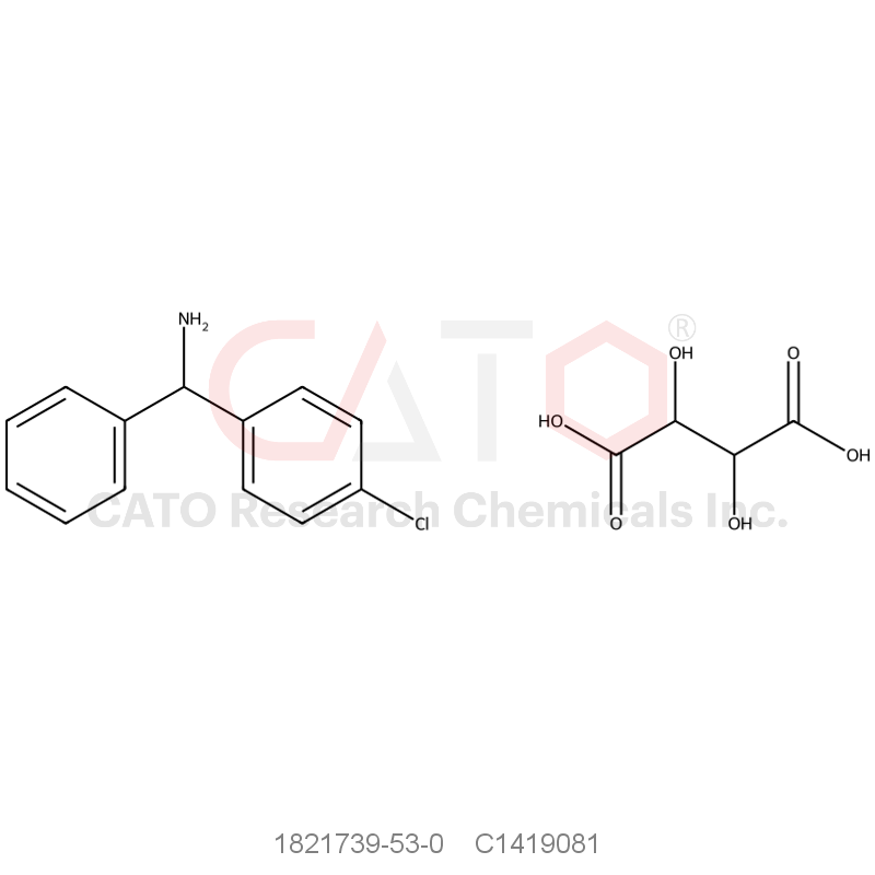CAS No.:1821739-53-0,(S)-(4-Chlorophenyl)(phenyl)methanamine D(-) tartaric acid