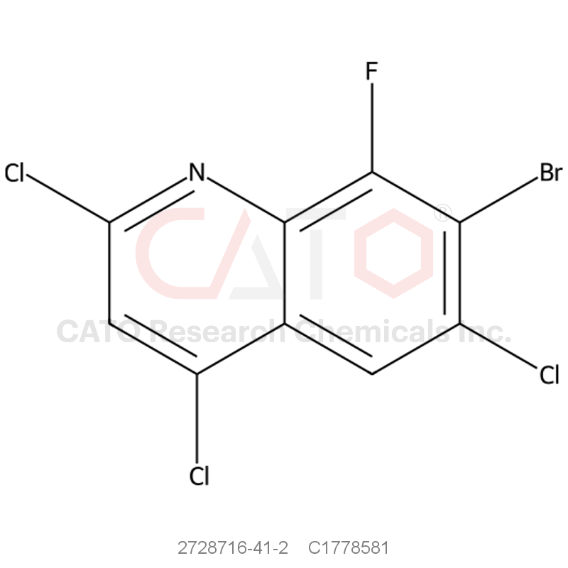 CAS No.:2728716-41-2,7-Bromo-2,4,6-trichloro-8-fluoroquinoline
