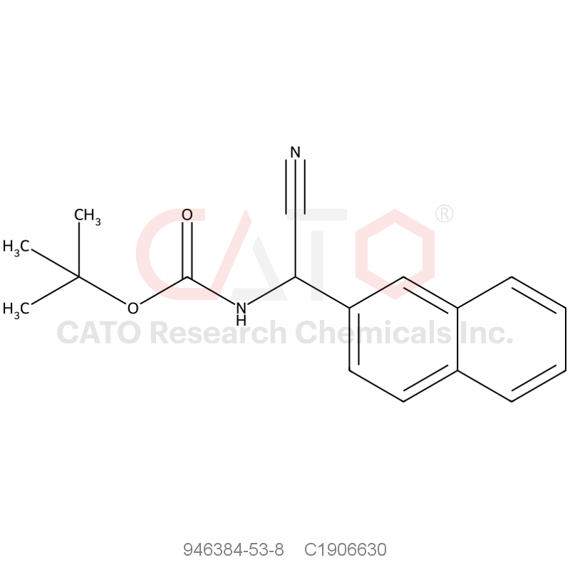 CAS No.:946384-53-8,tert-Butyl n-[cyano(naphthalen-2-yl)methyl]carbamate
