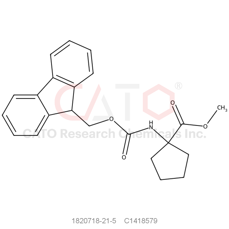 CAS No.:1820718-21-5,Methyl 1-((((9H-fluoren-9-yl)methoxy)carbonyl)amino)cyclopentane-1-carboxylate