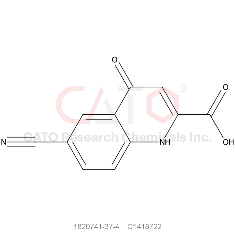 CAS No.:1820741-37-4,6-CYano-4-hydroxy-quinoline-2-carboxylic acid