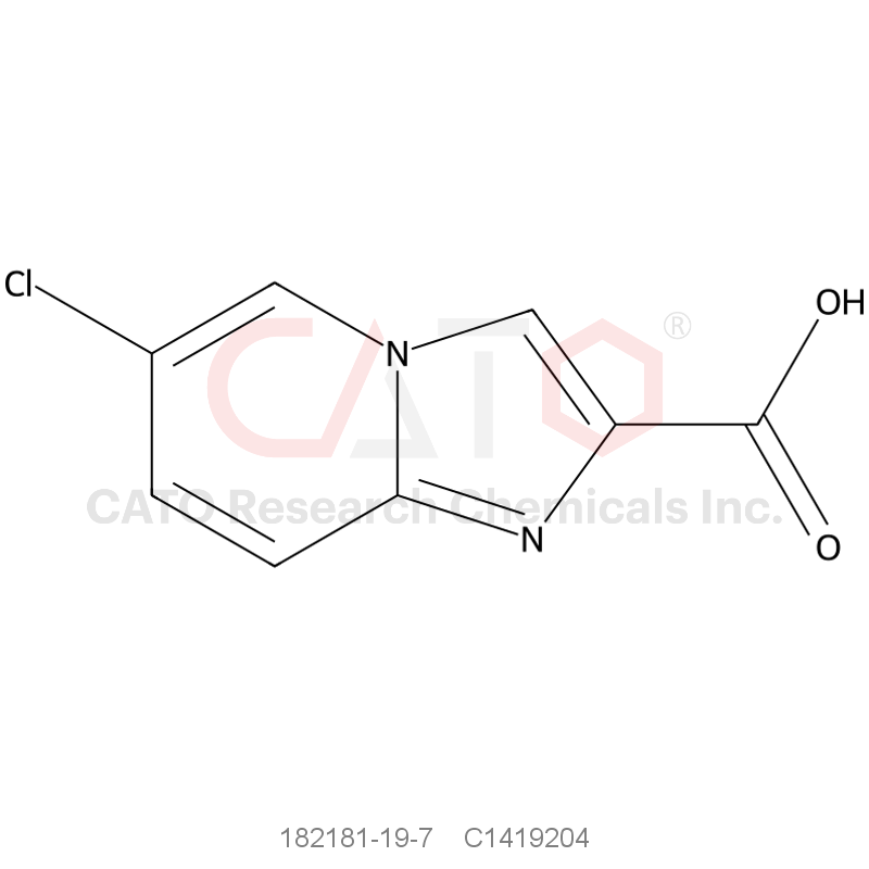 CAS No.:182181-19-7,6-Chloroimidazo[1,2-α]pyridine-2-carboxylic acid