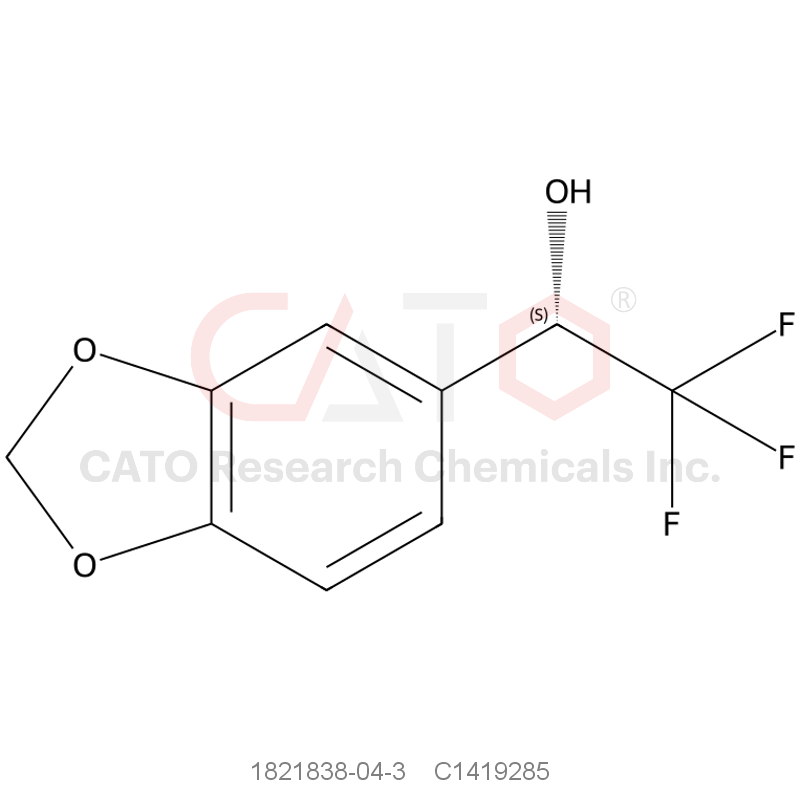 CAS No.:1821838-04-3,(S)-1-(Benzo[d][1,3]dioxol-5-yl)-2,2,2-trifluoroethan-1-ol