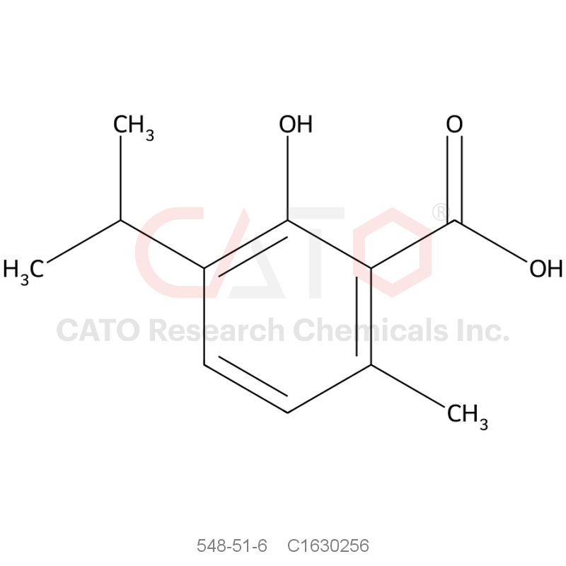 CAS No.:548-51-6,2-Hydroxy-3-isopropyl-6-methylbenzoic acid