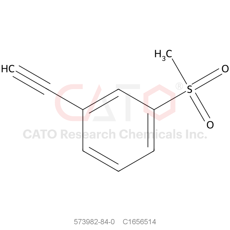 CAS No.:573982-84-0,3-(Methylsulfonyl)phenylacetylene