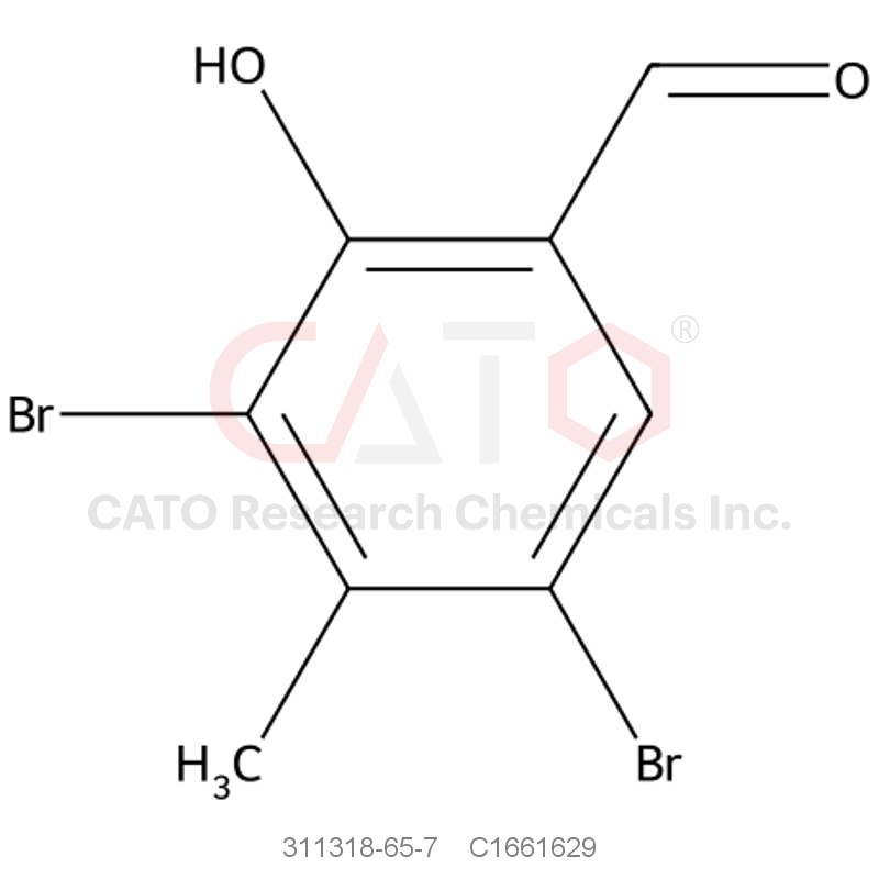 CAS No.:311318-65-7,3,5-Dibromo-2-hydroxy-4-methylbenzaldehyde