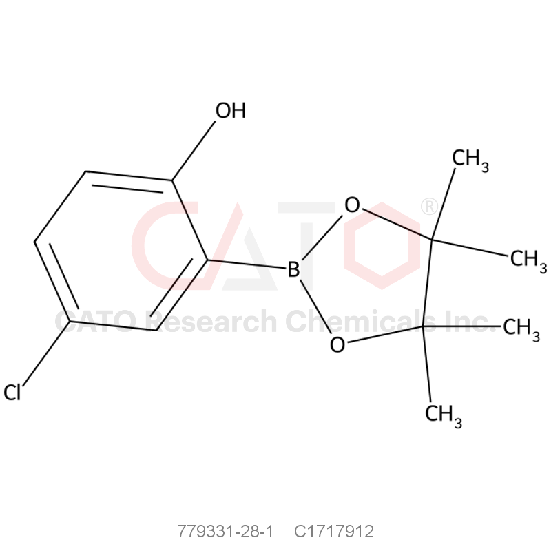 CAS No.:779331-28-1,4-Chloro-2-(4,4,5,5-tetramethyl-1,3,2-dioxaborolan-2-yl)phenol