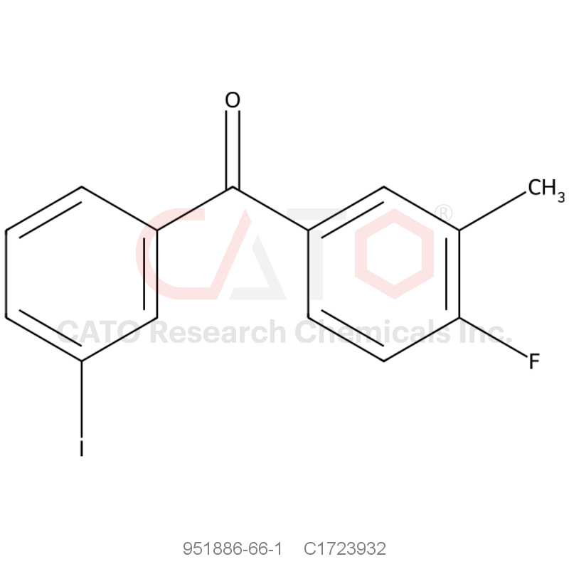 CAS No.:951886-66-1,4-Fluoro-3-iodo-3-methylbenzophenone