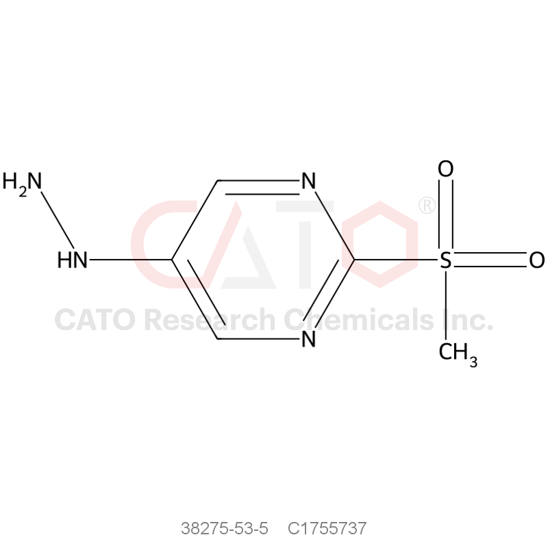 CAS No.:38275-53-5,5-Hydrazinyl-2-(methylsulfonyl)pyrimidine
