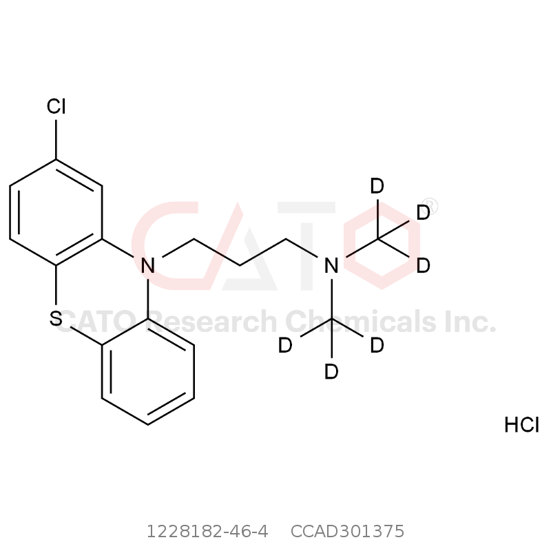 CAS No.:1228182-46-4,盐酸氯丙嗪-d6