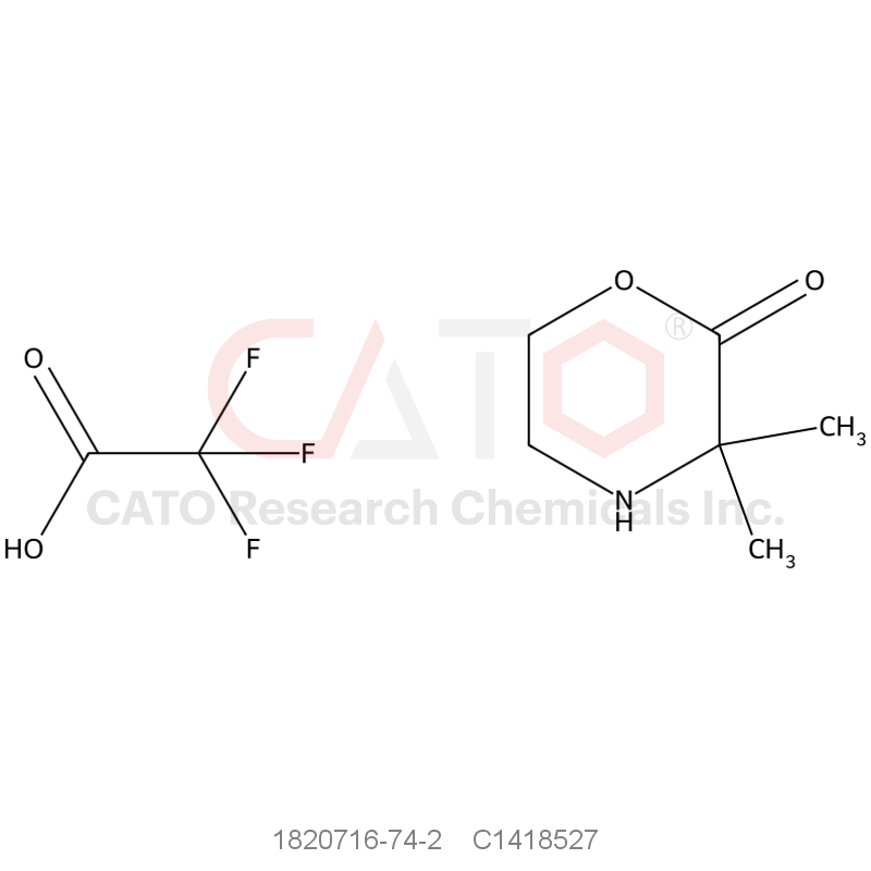 CAS No.:1820716-74-2,3,3-Dimethylmorpholin-2-one, trifluoroacetic acid