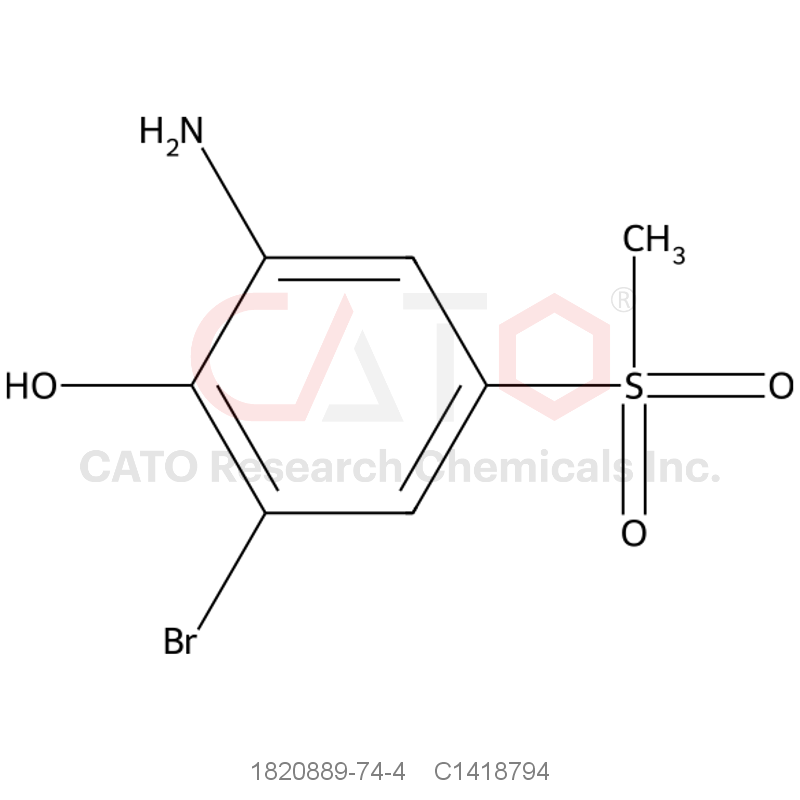 CAS No.:1820889-74-4,2-Amino-6-bromo-4-(methylsulfonyl)phenol